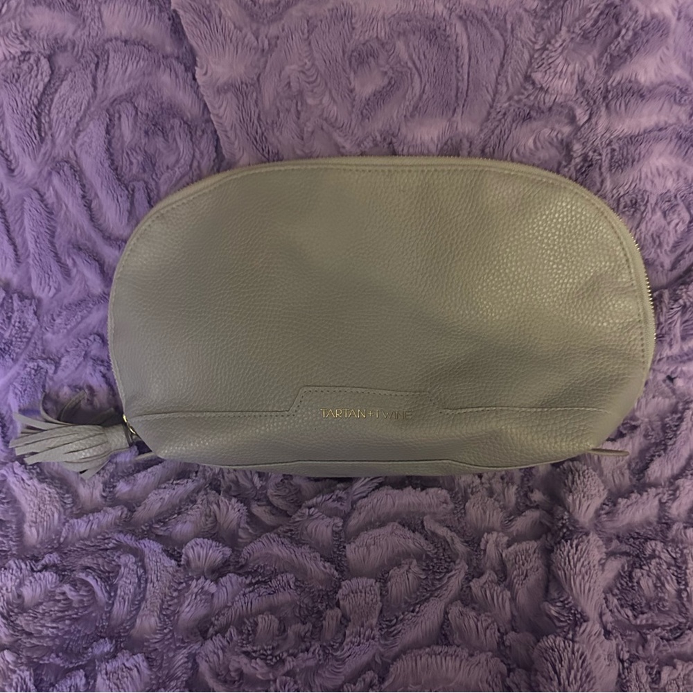 Tartan+Twine Leather make up bag